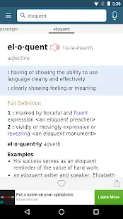 Dictionary - Merriam-Webster Screenshot
