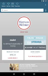 Dictionary - Merriam-Webster Screenshot