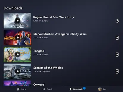 Disney+ Screenshot