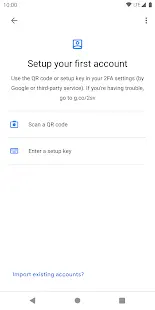 Google Authenticator Screenshot