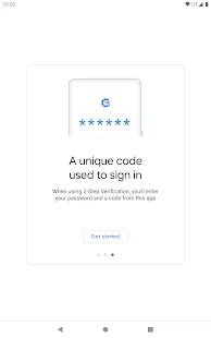 Google Authenticator Screenshot