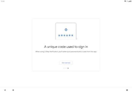 Google Authenticator Screenshot