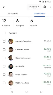 Google Classroom Screenshot