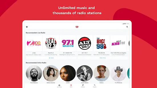 iHeart: Radio, Music, Podcasts Screenshot