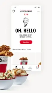 KFC US - Ordering App Screenshot