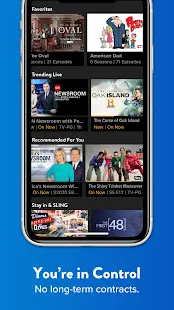 SLING: Live TV, Shows & Movies Screenshot