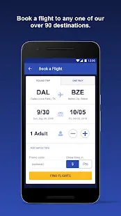 Southwest Airlines Screenshot