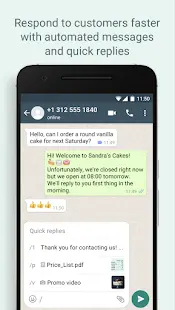 WhatsApp Business Screenshot