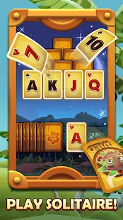 Tiki Solitaire TriPeaks Screenshot