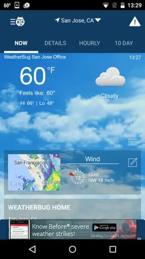 Weather by WeatherBug Screenshot