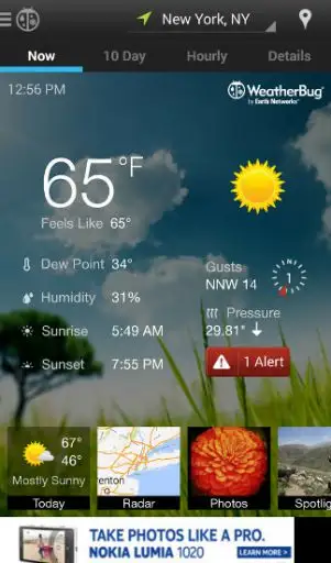 Weather by WeatherBug Screenshot