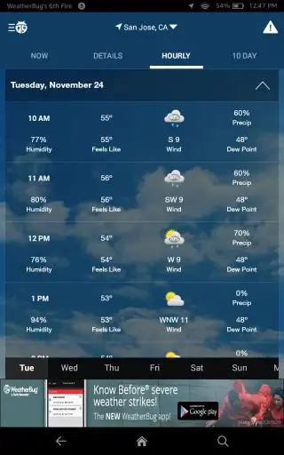 Weather by WeatherBug Screenshot
