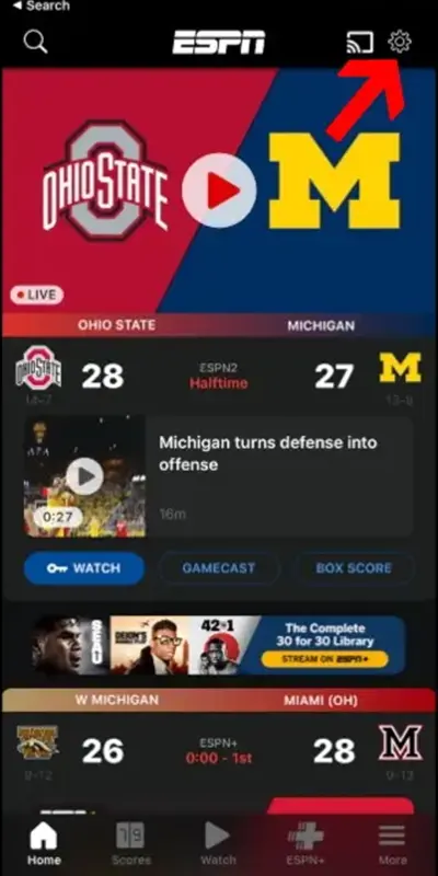 ESPN Screenshot