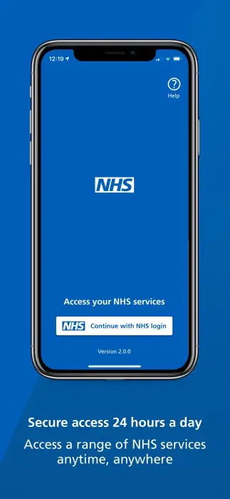 NHS App Screenshot