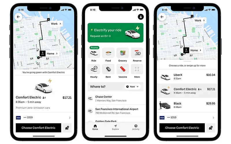 Uber - Request a ride Screenshot