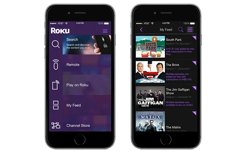 The Roku App (Official) Screenshot