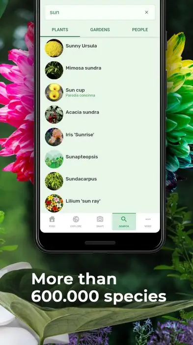 PlantSnap plant identification Screenshot