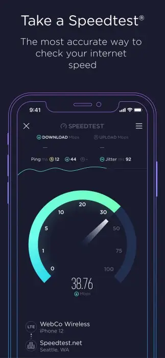 Speedtest by Ookla Screenshot