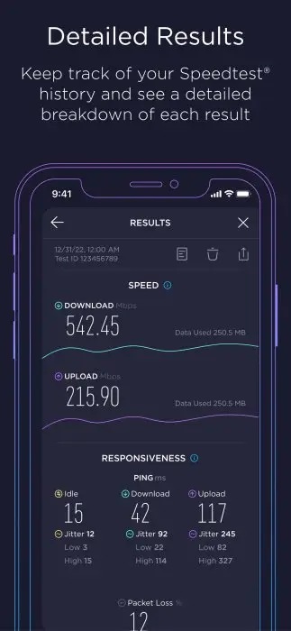 Speedtest by Ookla Screenshot