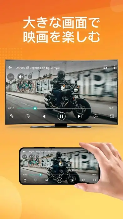 ミラーリング、クロームキャスト、Miracast スクリーンショット