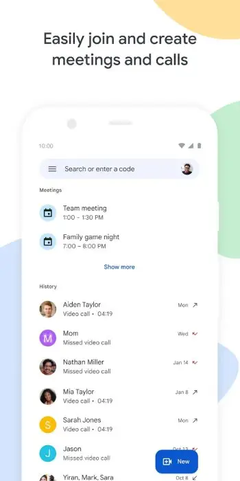 Google Meet (Google Duo) Screenshot