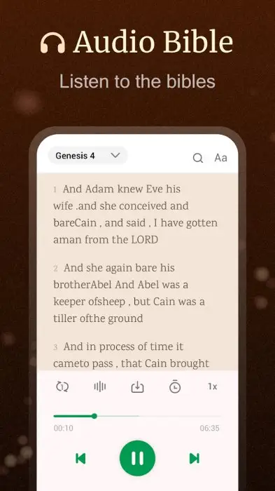 KJV Bible Now: offline + audio Screenshot