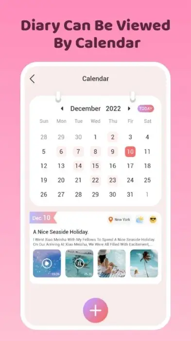 Mood Diary - Diary With Lock Screenshot