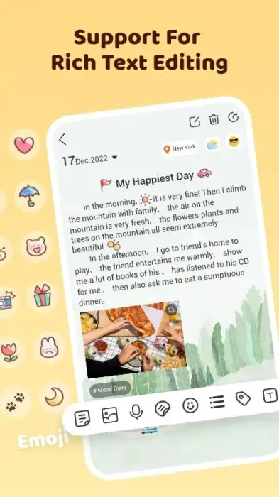 Mood Diary - Diary With Lock Screenshot