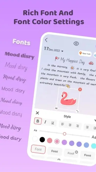 Mood Diary - Diary With Lock Screenshot