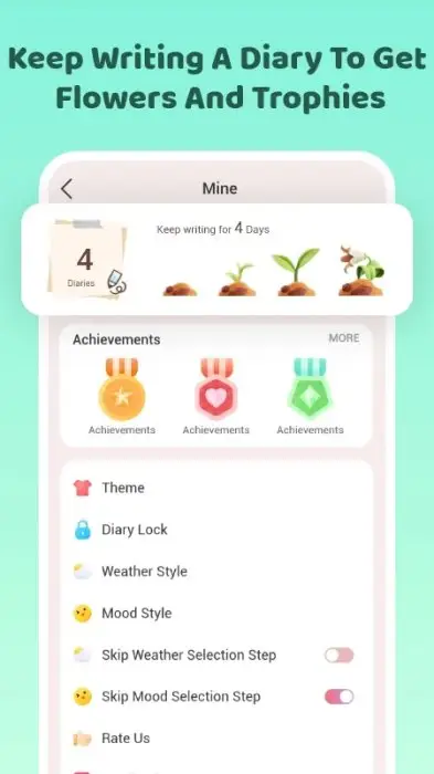 Mood Diary - Diary With Lock Screenshot