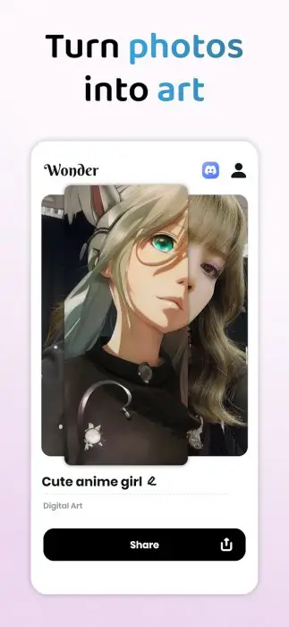 Wonder - AI Art Generator Screenshot