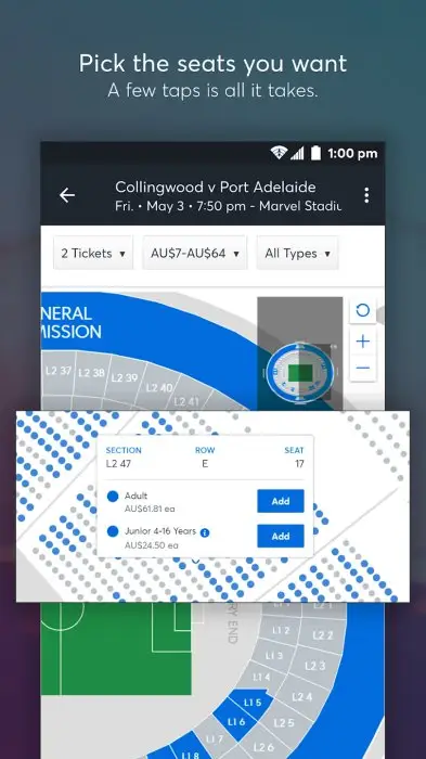 Ticketmaster AU Event Tickets Screenshot