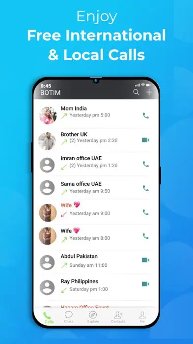 BOTIM - Video and Voice Call Screenshot