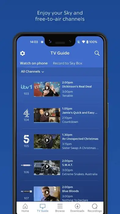 Sky Go Screenshot