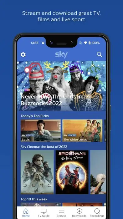 Sky Go Screenshot