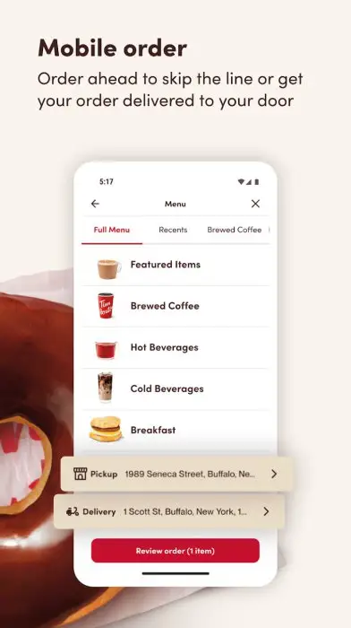 Tim Hortons Screenshot