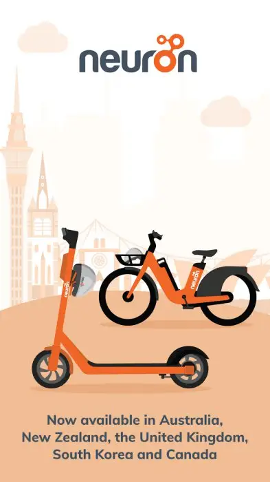 Neuron E-scooters and E-bikes Screenshot