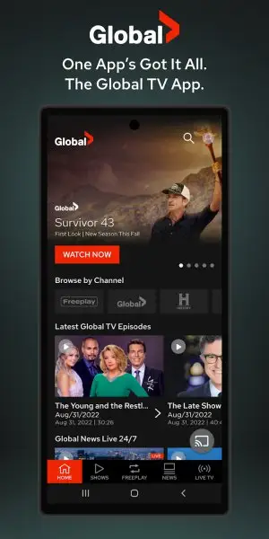 Global TV Screenshot