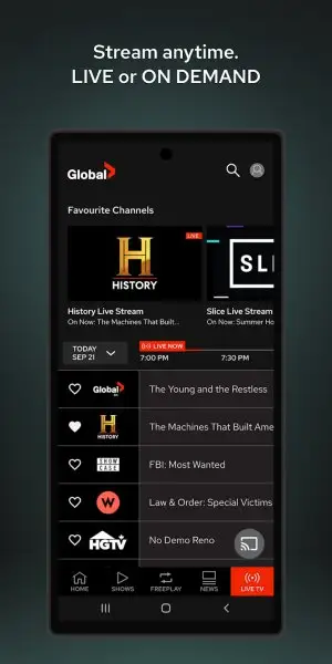 Global TV Screenshot