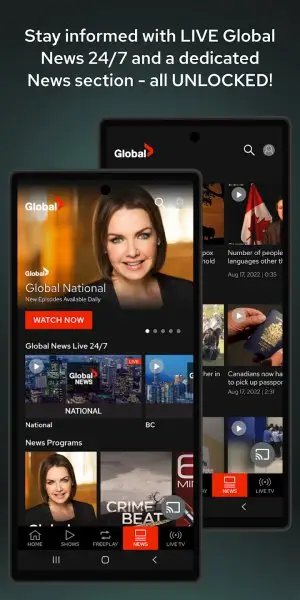 Global TV Screenshot