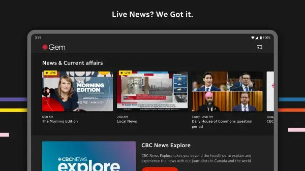 CBC Gem: Shows & Live TV Screenshot