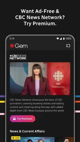 CBC Gem: Shows & Live TV Screenshot