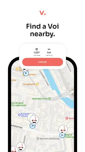 Voi – e-scooters for hire Screenshot