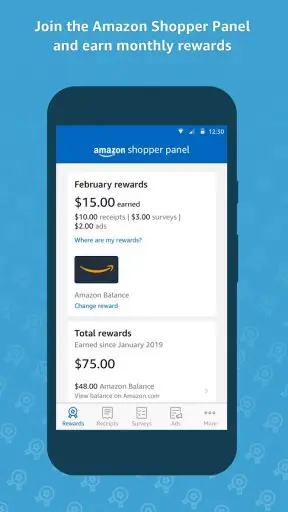 Amazon Shopper Panel Screenshot