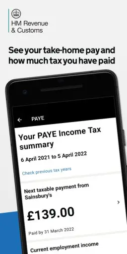 HMRC Screenshot