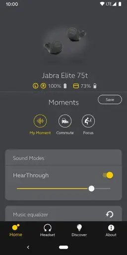 Jabra Sound+ Screenshot