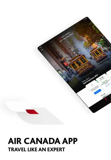 Air Canada + Aeroplan Screenshot