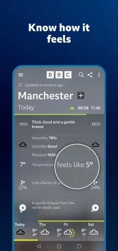 BBC Weather Screenshot