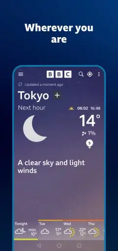 BBC Weather Screenshot