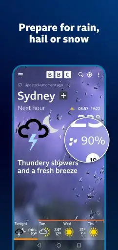 BBC Weather Screenshot